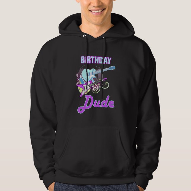 Sudadera Guay Birday Dude Rock Star Boy Guy Fiesta Day Mus (Anverso)