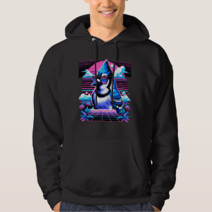 Sudadera Guay Blue Jay Bird 80 Retrowave 90s Vaporwave Blu