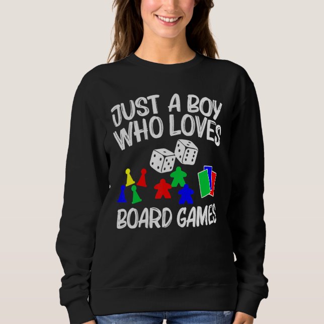Sudadera Guay Board Games Art For Boys Kids Meeple Card Che (Anverso)