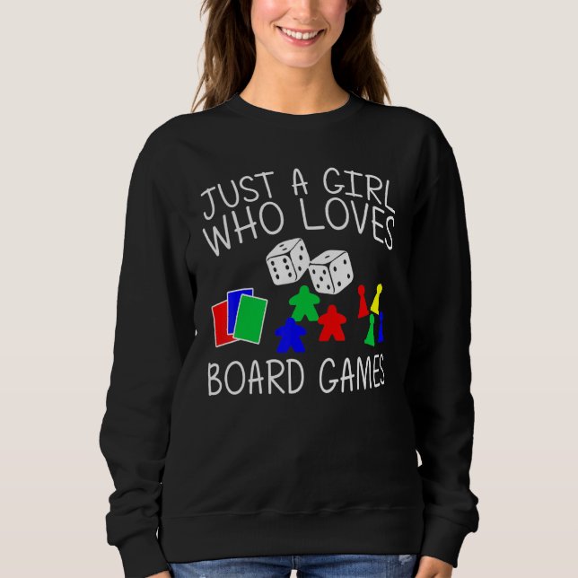 Sudadera Guay Board Games Art For Chicas Kids Meeple Card C (Anverso)