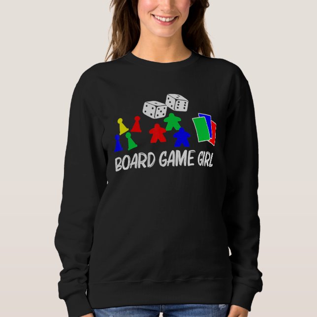 Sudadera Guay Board Games Art For Chicas Kids Meeple Card C (Anverso)