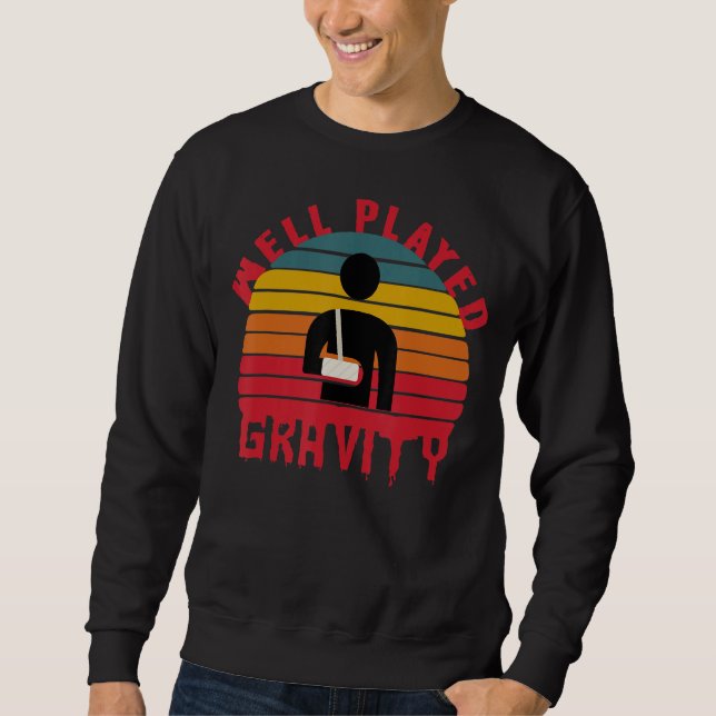 Sudadera Guay Broken Bone For Kids bien jugado gravedad (Anverso)