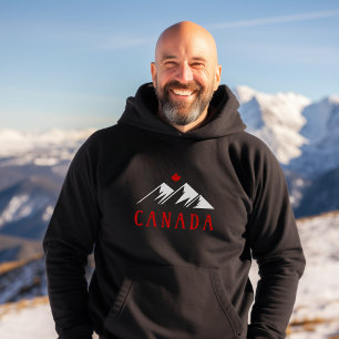 Sudadera Guay Canada Monta hojas de arce canadienses oscura