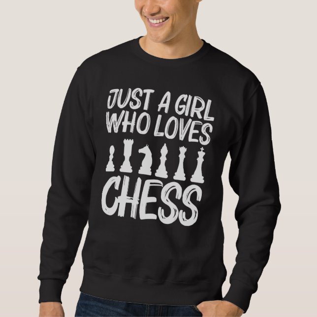 Sudadera Guay Chess Para Chicas Niños Cartel Estrategia De  (Anverso)