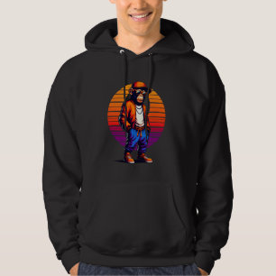 Sudadera Guay Chimpanzee Monkey Moderno Estilo Urbano Sunse