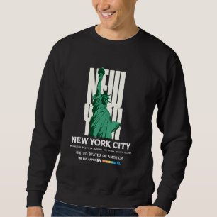 Sudadera Guay Ciudad de Nueva York con estatua de la Ilustr