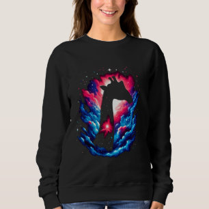 Sudadera Guay Cosmic Giraffe Galaxy Espacio gráfico Arte