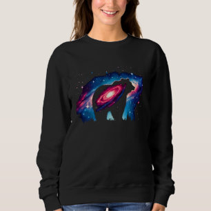Sudadera Guay Cosmic Grizzly Bear Galaxy Graphic Space Art