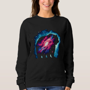 Sudadera Guay Cosmic Grizzly Bear Galaxy Graphic Space Art