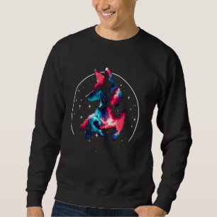 Sudadera Guay Cosmic Maned Wolf Galaxy Espacio gráfico