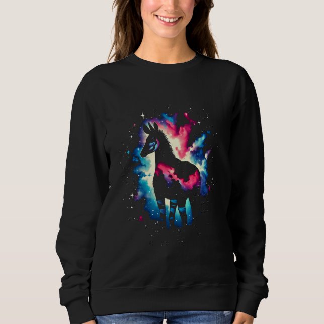 Sudadera Guay Cosmic Okapi Galaxy Graphic Space Art (Anverso)