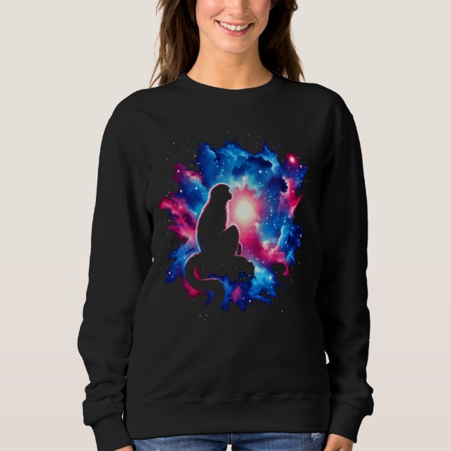 Sudadera Guay Cosmic Siamang Monkey Galaxy Graphy Space Ar (Anverso)