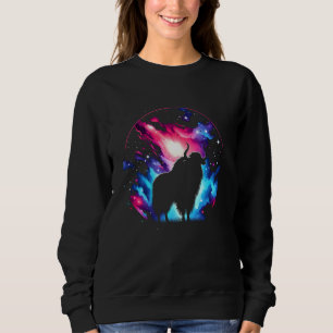 Sudadera Guay Cosmic Takin Galaxy Graphic Space Art