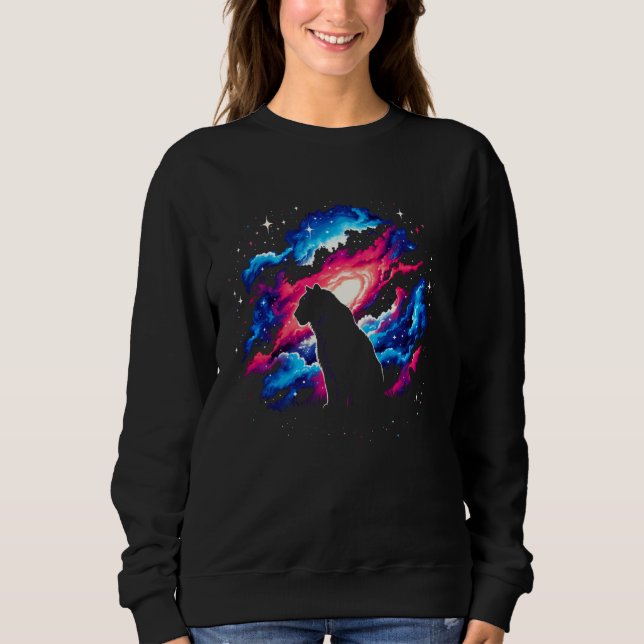 Sudadera Guay Cosmic Tiger Galaxy Graphic Space Art (Anverso)