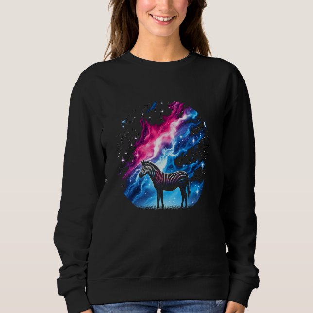 Sudadera Guay Cosmic Wolf Galaxy Graphic Space Art (Anverso)