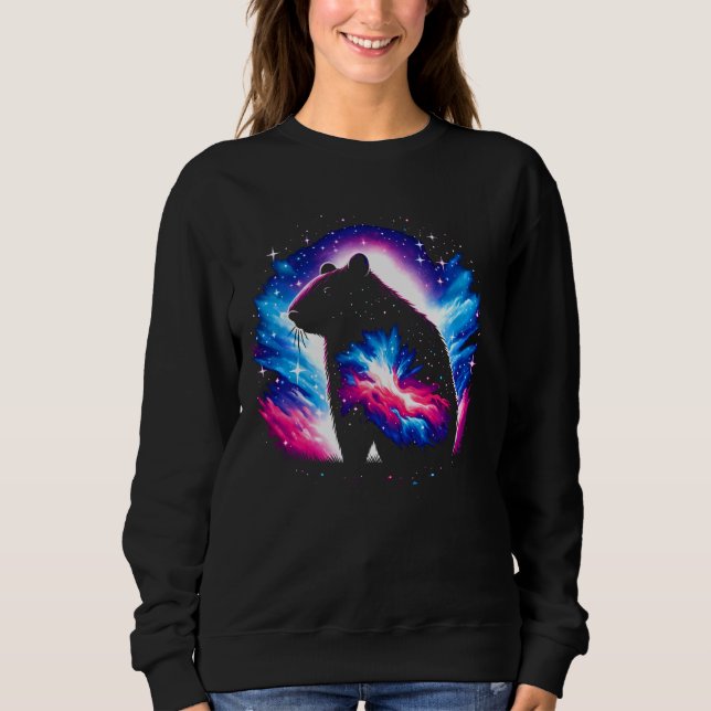 Sudadera Guay Cosmic Wombat Galaxy Graphic Space Art (Anverso)