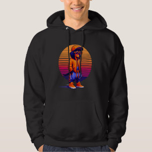 Sudadera Guay Dachshund Dog Moderno Estilo Urbano Sunset Re