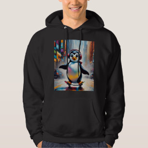 Sudadera Guay de pintura de arte digital pingüino