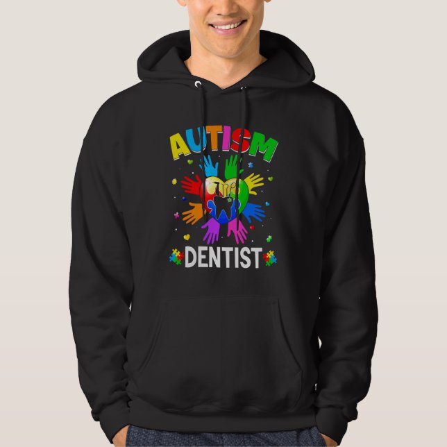 Sudadera Guay Dentist Autism Awareness Hearzzle Surge (Anverso)