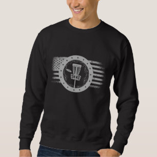 Sudadera Guay Disk Golf Sport USA Bandera Grunge Disk Golf