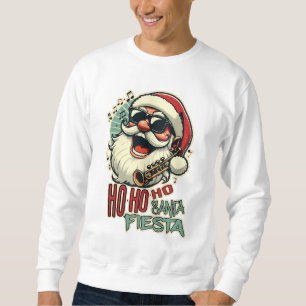 Sudadera Guay divertido Santa Claus con gafas de sol - Ho-h