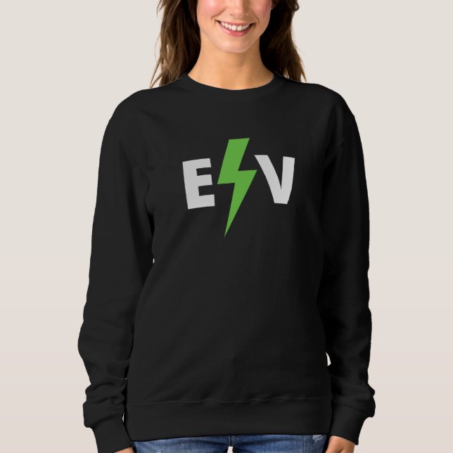 Sudadera Guay EV Vehículo Eléctrico, EV Life, Funny Electri (Anverso)