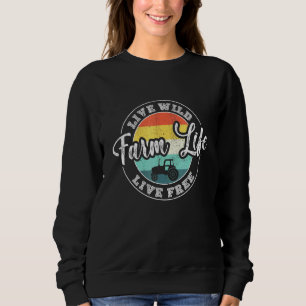 Sudadera Guay Farm Life Live Wild Live Free Farmer Tractor