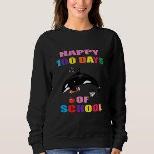 Sudadera Guay Feliz 100° Día De La Escuela Orca