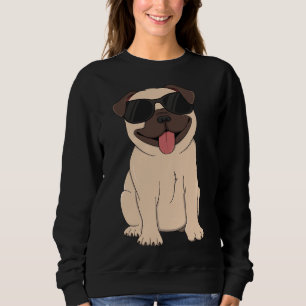 Sudadera Guay Gafas de sol Pug Dude Perro Lover Niños Cacho