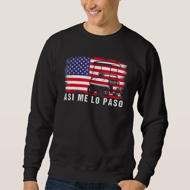 Sudadera Guay Golfer Así es como lanzamos la bandera estado (Anverso)