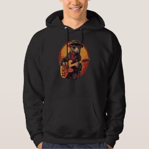 Sudadera Guay Guitarist Rat con guitarra eléctrica para niñ