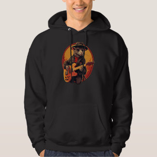 Sudadera Guay Guitarist Rat con guitarra eléctrica para niñ