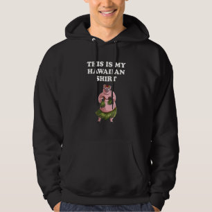 Sudadera Guay Hawaiano Luau Pig Boar Hula Bailando