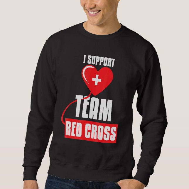 Sudadera Guay I Apoyo al equipo de la Cruz Roja Cuidando a  (Anverso)