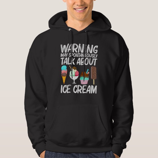 Sudadera Guay Ice Cream Art Para Hombres Mujeres Gelato Con (Anverso)