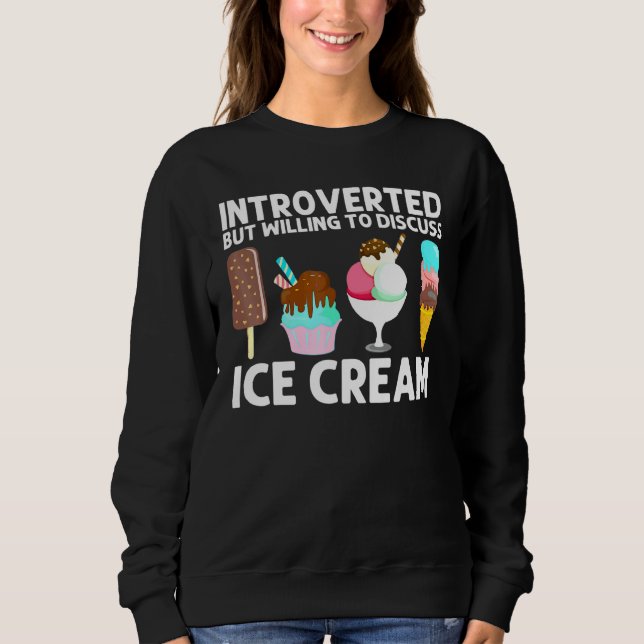Sudadera Guay Ice Cream Art Para Hombres Mujeres Gelato Con (Anverso)