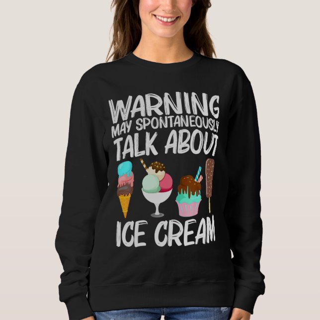 Sudadera Guay Ice Cream Art Para Hombres Mujeres Gelato Con (Anverso)