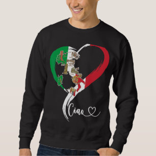 Sudadera Guay Italia gráfico bandera italiana mapa corazón
