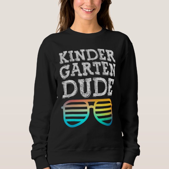 Sudadera Guay Kindergarten Dude Divertido niños gafas de so (Anverso)