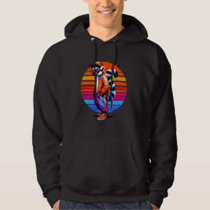 Sudadera Guay Lemur Moderno Estilo Urbano Sunset Retro Art