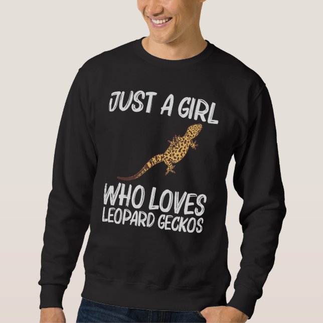 Sudadera Guay Leopard Gecko Para Chicas Kid Tiny Dinosaur L (Anverso)
