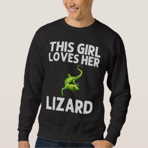 Sudadera Guay Lizard Para Chicas Niños Gecko Green Reptile 