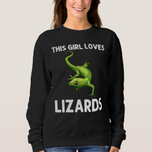 Sudadera Guay Lizard Para Chicas Niños Gecko Green Reptile 