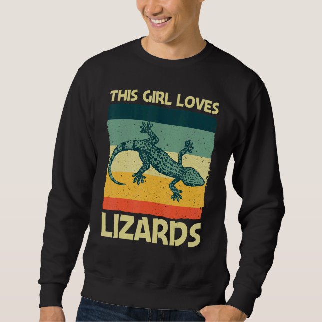 Sudadera Guay Lizard Para Chicas Reptile Animal Lizard 1 (Anverso)