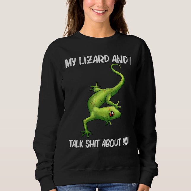 Sudadera Guay Lizard Para Hombres Mujeres Gecko Green Repti (Anverso)