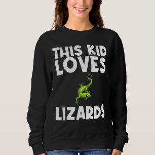 Sudadera Guay Lizard Para Niño Chica Gecko Green Reptile A