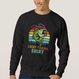 Sudadera Guay Lucky Fishing Retro Bass Fish Bass Fishman