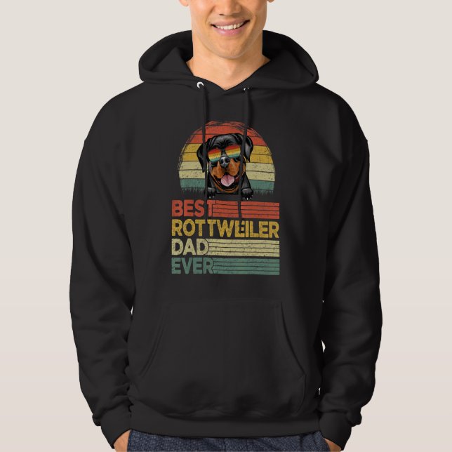 Sudadera Guay Mejor Día del Padre Rottweiler (Anverso)
