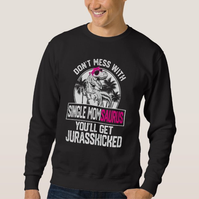 Sudadera Guay Mono Momsaurus Dinosaur Rex Cute Mot (Anverso)