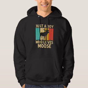 Sudadera Guay Moose Para Niños Moose Alaska Moose Elk Hu